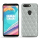 硬质真皮保护套 OnePlus 5T - Gris - Couture ( Nappa - Pantone W428C ) 
