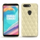 硬质真皮保护套 OnePlus 5T - Beige - Couture ( Nappa - Pantone 7502C ) 