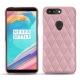 Lederschutzhülle OnePlus 5T - Rose - Couture ( Nappa - Pantone 2365C ) 