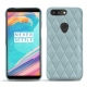 硬质真皮保护套 OnePlus 5T - Bleu ciel - Couture ( Nappa - Pantone 277C ) 