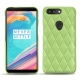 Custodia in pelle OnePlus 5T - Vert olive - Couture ( Nappa - Pantone 578U ) 
