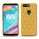 Capa em pele OnePlus 5T - Mimosa - Couture ( Pantone 141C ) 