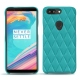 OnePlus 5T leather cover - Bleu fluo - Couture