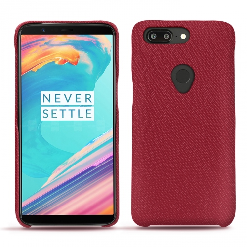 Lederschutzhülle OnePlus 5TRouge passion ( Pantone #a6192e ) 