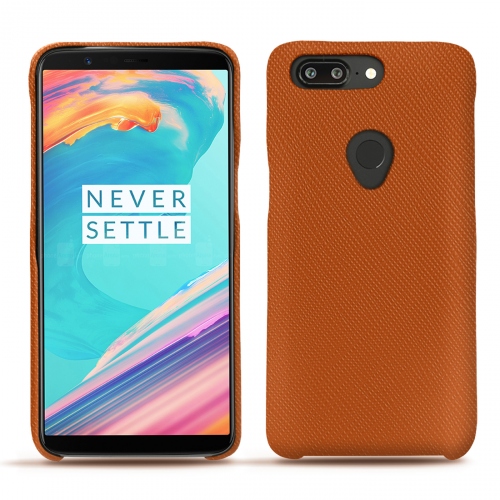 OnePlus 5T leather caseOrange vibrant ( Pantone #e36b39 ) 