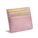 Kartenetui X4 - Anti-RFID / NFC - Rose ( Nappa - Pantone 2365C ) 