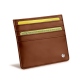 Tarjetero X4 - Anti-RFID / NFC - Marron ( Nappa - Pantone 1615C ) 