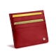 クレジットカードホルダー　X4 - RFID / NFC 保護機能付き - Rouge ( Nappa - Pantone 199C ) 