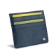 クレジットカードホルダー　X4 - RFID / NFC 保護機能付き - Jean vintage ( Roughtcut - Pantone 285U  ) 