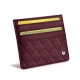 Porta carte X4 - Anti-RFID / NFC - Lie de vin - Couture ( Pantone 5115C ) 