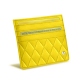 Kartenetui X4 - Anti-RFID / NFC - Jaune fluo - Couture