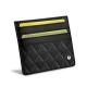 Porta carte X4 - Anti-RFID / NFC - Negre poudro - Couture