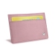 Tarjetero X2 - Anti-RFID / NFC - Rose ( Nappa - Pantone 2365C ) 