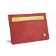 Porta carte X2 - Anti-RFID / NFC - Cerise vintage ( Pantone 185C ) 