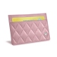Tarjetero X2 - Anti-RFID / NFC - Rose - Couture ( Nappa - Pantone 2365C ) 