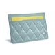 クレジットカードホルダー　X2 - RFID / NFC 保護機能付き - Bleu ciel - Couture ( Nappa - Pantone 277C ) 