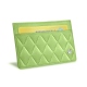 Credit Card holder X2 - Anti-RFID / NFC - Vert olive - Couture ( Nappa - Pantone 578U ) 