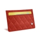 Tarjetero X2 - Anti-RFID / NFC - Papaye - Couture ( Pantone 180C ) 