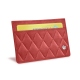 Porta-cartões X2 - Anti-RFID / NFC - Cerise vintage - Couture