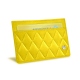 Porta-cartões X2 - Anti-RFID / NFC - Jaune fluo - Couture