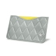 Tarjetero X1 - Anti-RFID / NFC - Gris - Couture ( Nappa - Pantone W428C ) 