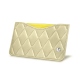 Porta-cartões X1 - Anti-RFID / NFC - Beige - Couture ( Nappa - Pantone 7502C ) 
