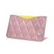 Tarjetero X1 - Anti-RFID / NFC - Rose - Couture ( Nappa - Pantone 2365C ) 