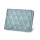 Porta carte e banconote - Bleu ciel - Couture ( Nappa - Pantone 277C ) 