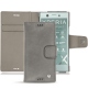 Custodia in pelle Sony Xperia XZ1 Compact - Acier vintage ( Pantone 403C ) 