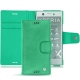 Sony Xperia XZ1 Compact leather case - Menthe vintage ( Pantone 562C ) 