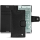 Lederschutzhülle Sony Xperia XZ1 Compact - Ebène ( Sleek P C12 - Black ) 