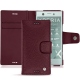 硬质真皮保护套 Sony Xperia XZ1 Compact - Lie de vin ( Pantone 5115C ) 