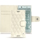 Funda de piel Sony Xperia XZ1 Compact - Blanc - Couture ( Bologna - White ) 