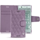 硬质真皮保护套 Sony Xperia XZ1 Compact - Lilas - Couture ( Nappa - Pantone 2645U ) 