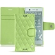 Funda de piel Sony Xperia XZ1 Compact - Vert olive - Couture ( Nappa - Pantone 578U ) 