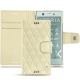 硬质真皮保护套 Sony Xperia XZ1 Compact - Ivoire - Couture ( Sleek P C12 - White ) 