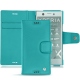 Sony Xperia XZ1 Compact leather case - Bleu fluo