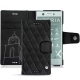 硬质真皮保护套 Sony Xperia XZ1 Compact - Negre poudro - Couture