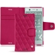 硬质真皮保护套 Sony Xperia XZ1 Compact - Rose fluo - Couture