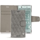 Funda de piel Sony Xperia XZ1 Compact - Acier vintage - Couture