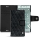 Housse cuir Sony Xperia XZ1 Compact - Dark vintage - Couture