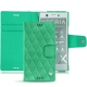 Sony Xperia XZ1 Compact leather case - Menthe vintage - Couture