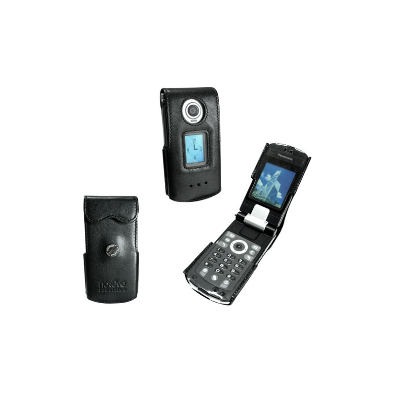 Lederetui Panasonic X800  - Noir ( Nappa - Black ) 