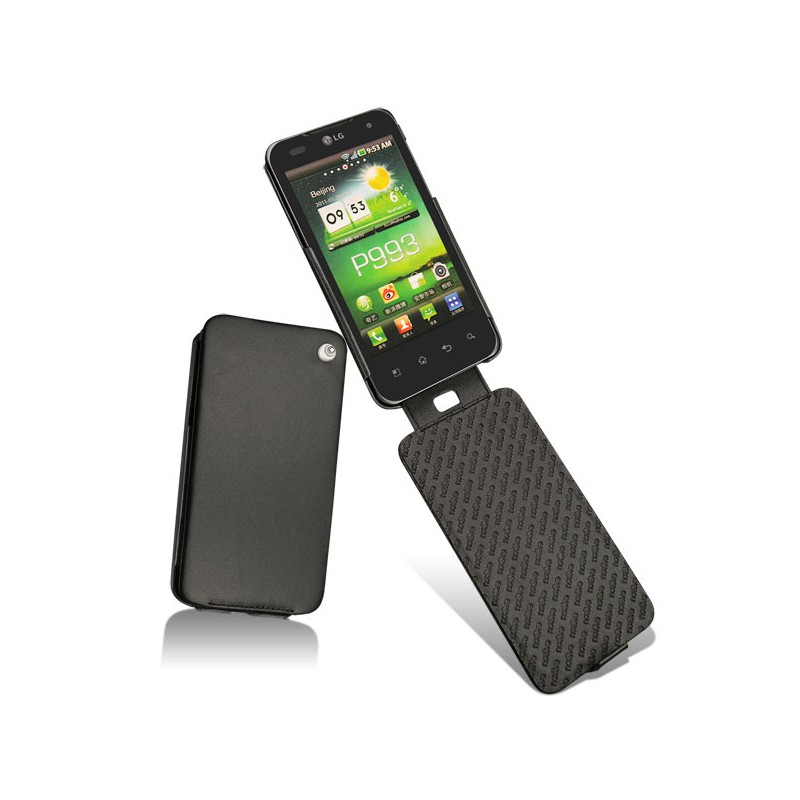 Custodia in pelle LG Optimus 2X  - Noir ( Nappa - Black ) 