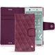 硬质真皮保护套 Sony Xperia XZ1 Compact - Prune vintage - Couture