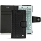 Housse cuir Sony Xperia XZ1 Compact - Abaca nero