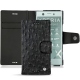 Custodia in pelle Sony Xperia XZ1 Compact - Autruche nero
