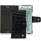 Sony Xperia XZ1 Compact leather case - Crocodile nero