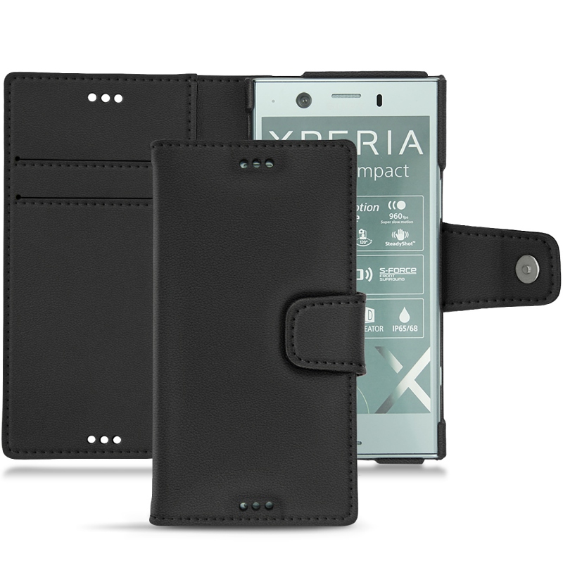 Housse cuir Sony Xperia XZ1 Compact - Noir PU