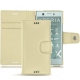 Sony Xperia XZ1 Compact leather case - Beige PU